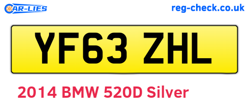 YF63ZHL are the vehicle registration plates.