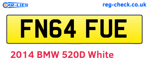 FN64FUE are the vehicle registration plates.