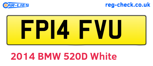 FP14FVU are the vehicle registration plates.