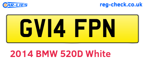 GV14FPN are the vehicle registration plates.