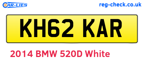 KH62KAR are the vehicle registration plates.