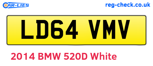 LD64VMV are the vehicle registration plates.
