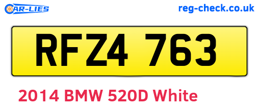 RFZ4763 are the vehicle registration plates.