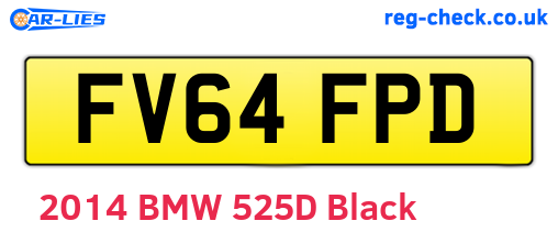 FV64FPD are the vehicle registration plates.