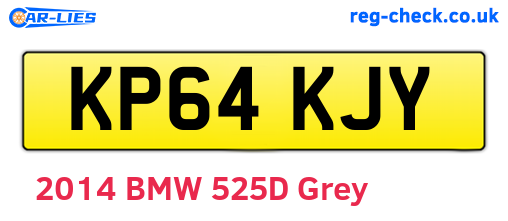 KP64KJY are the vehicle registration plates.