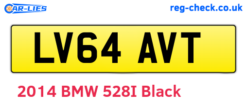 LV64AVT are the vehicle registration plates.