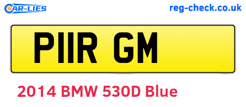 P11RGM are the vehicle registration plates.