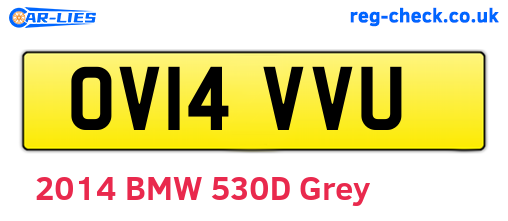 OV14VVU are the vehicle registration plates.