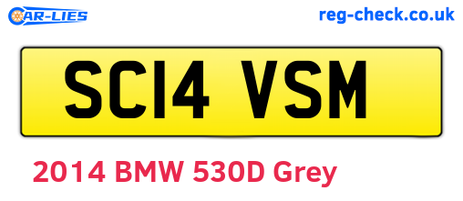 SC14VSM are the vehicle registration plates.