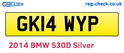 GK14WYP are the vehicle registration plates.