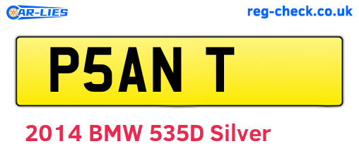 P5ANT are the vehicle registration plates.