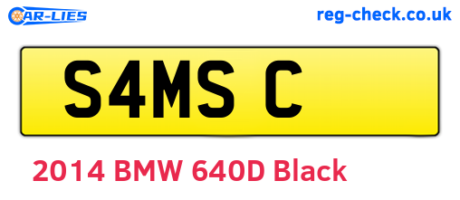 S4MSC are the vehicle registration plates.