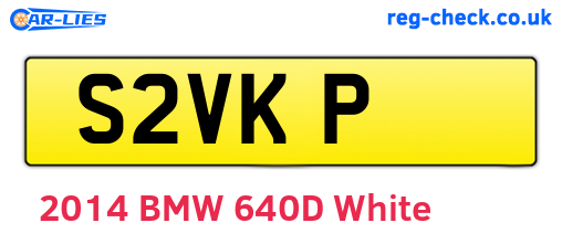 S2VKP are the vehicle registration plates.