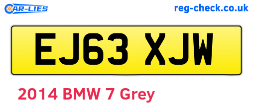 EJ63XJW are the vehicle registration plates.