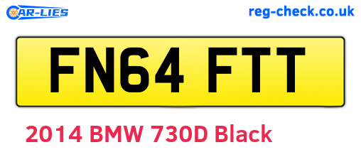 FN64FTT are the vehicle registration plates.