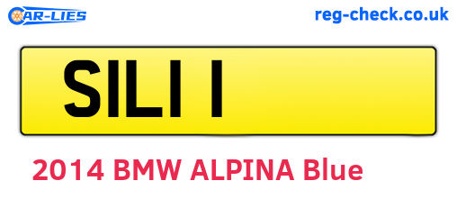 SIL11 are the vehicle registration plates.