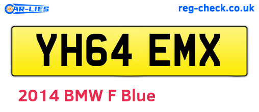 YH64EMX are the vehicle registration plates.