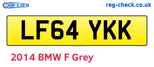 LF64YKK are the vehicle registration plates.