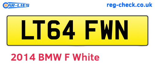 LT64FWN are the vehicle registration plates.
