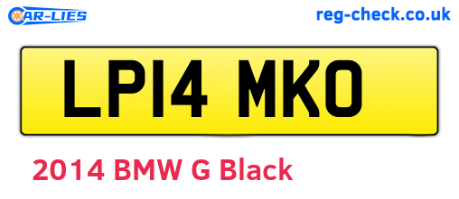 LP14MKO are the vehicle registration plates.