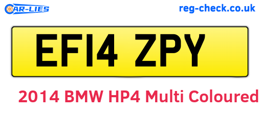 EF14ZPY are the vehicle registration plates.