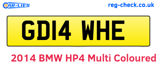 GD14WHE are the vehicle registration plates.