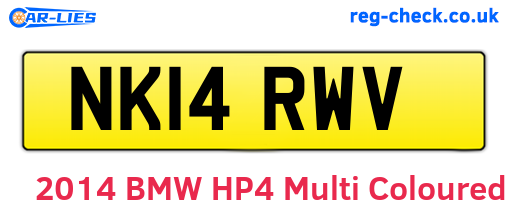 NK14RWV are the vehicle registration plates.