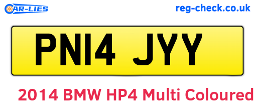 PN14JYY are the vehicle registration plates.