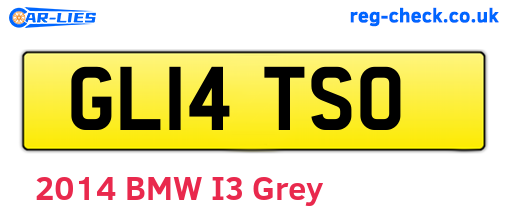 GL14TSO are the vehicle registration plates.