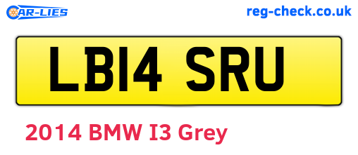 LB14SRU are the vehicle registration plates.