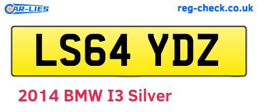 LS64YDZ are the vehicle registration plates.
