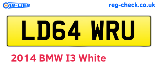 LD64WRU are the vehicle registration plates.