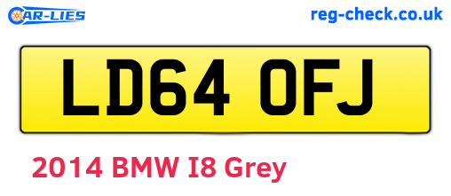 LD64OFJ are the vehicle registration plates.