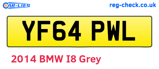 YF64PWL are the vehicle registration plates.