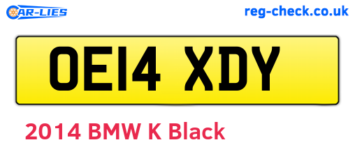 OE14XDY are the vehicle registration plates.
