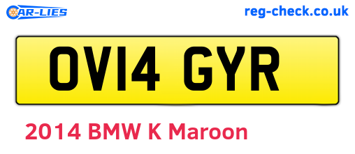 OV14GYR are the vehicle registration plates.
