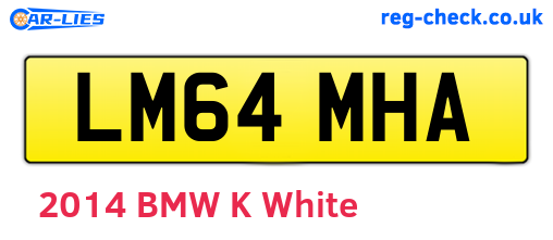 LM64MHA are the vehicle registration plates.