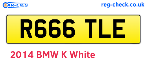 R666TLE are the vehicle registration plates.