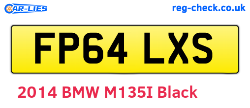 FP64LXS are the vehicle registration plates.