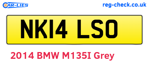 NK14LSO are the vehicle registration plates.