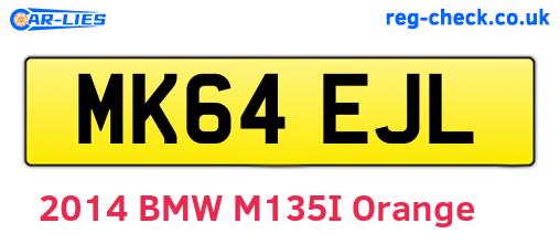 MK64EJL are the vehicle registration plates.