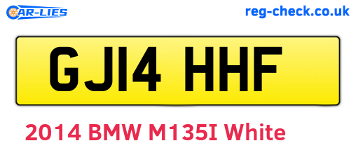 GJ14HHF are the vehicle registration plates.