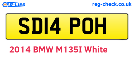 SD14POH are the vehicle registration plates.