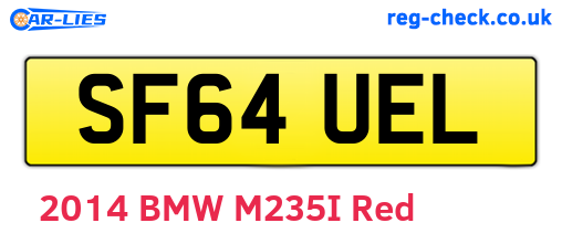SF64UEL are the vehicle registration plates.