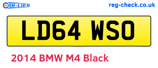 LD64WSO are the vehicle registration plates.