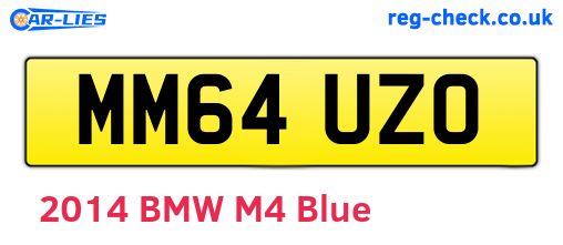 MM64UZO are the vehicle registration plates.