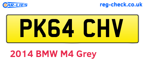 PK64CHV are the vehicle registration plates.