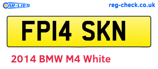FP14SKN are the vehicle registration plates.