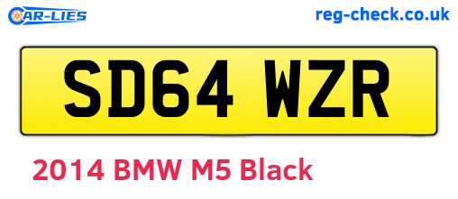 SD64WZR are the vehicle registration plates.