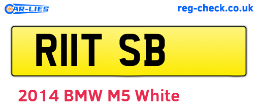 R11TSB are the vehicle registration plates.